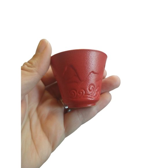 Gorgeous Red Ceramic Tea Cup with Infuser Travel Kit Mother's Day Gift Tea Lover - Picture 5 of 10